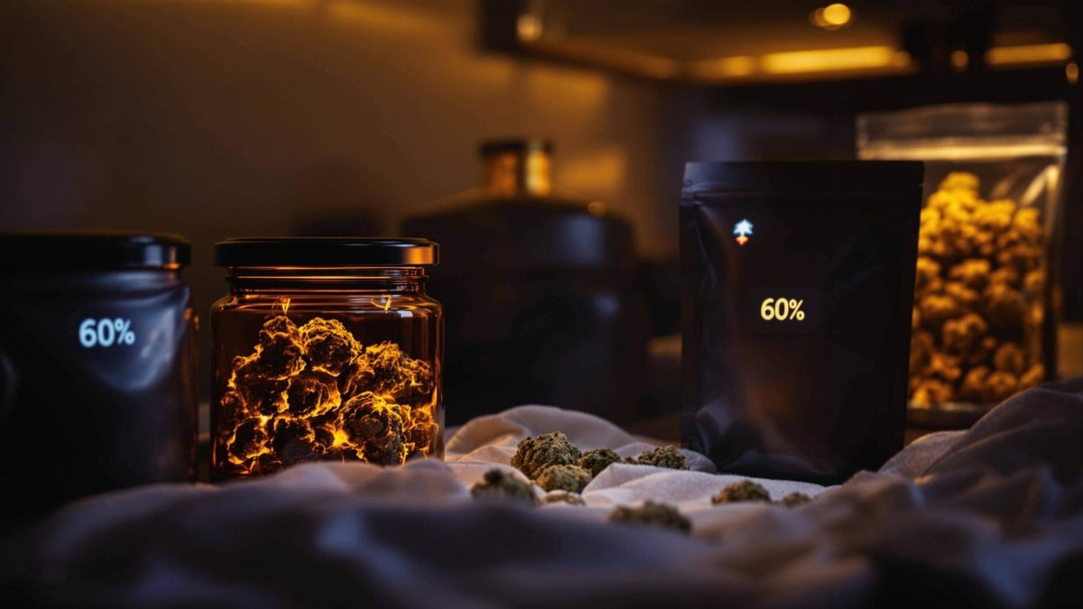 Curing cannabis in humidity-controlled jars and bags for best way to cure weed and drying cannabis