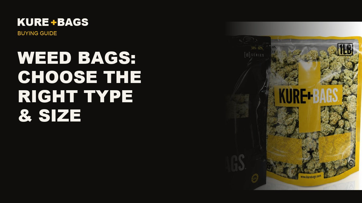Weed bags buying guide - Kure Bags black opaque wholesale case