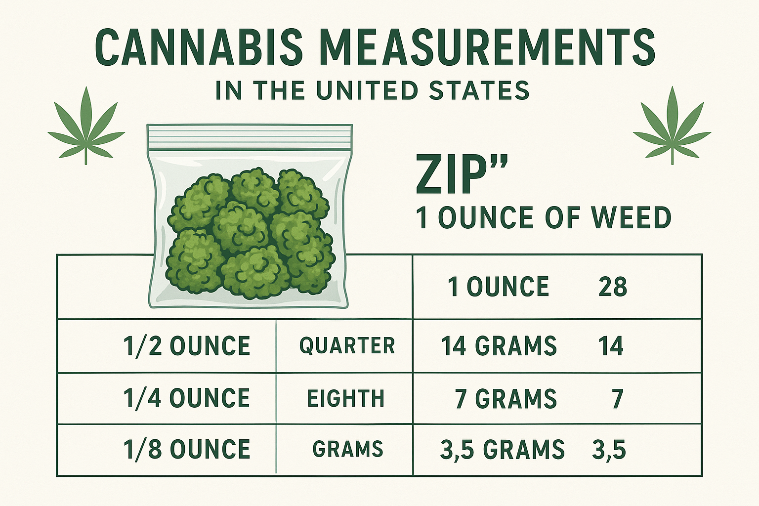 How Much Is a Zip of Weed? | Weed Measurements Explained for U.S. Cannabis Consumers