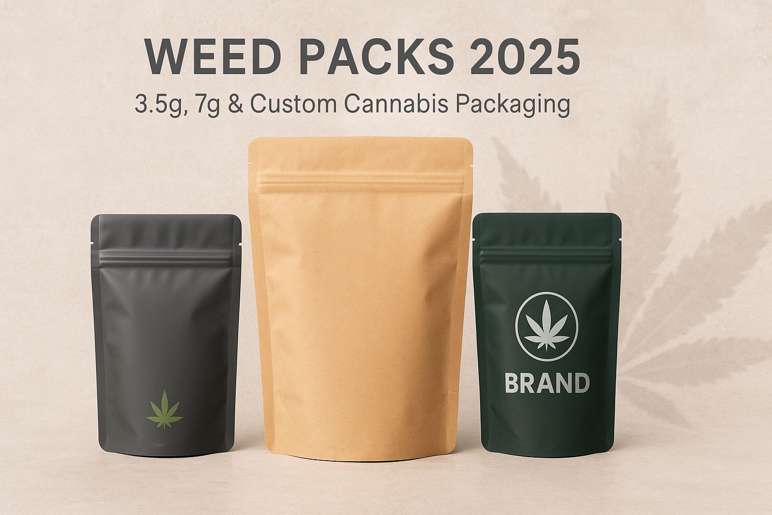 High-quality weed packs for 3.5g, 7g, and custom cannabis packaging – preserving freshness and compliance