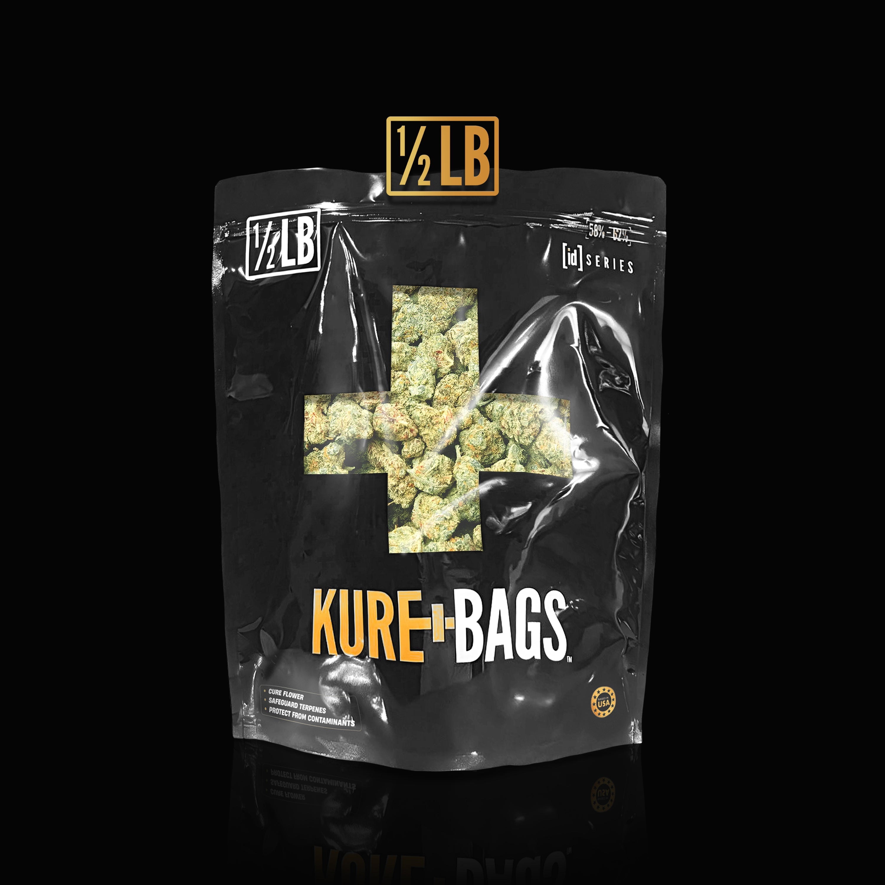 WHOLESALE – 1/2LB SMELL PROOF WEED BAGS – KURE BAGS – FREE SHIPPING