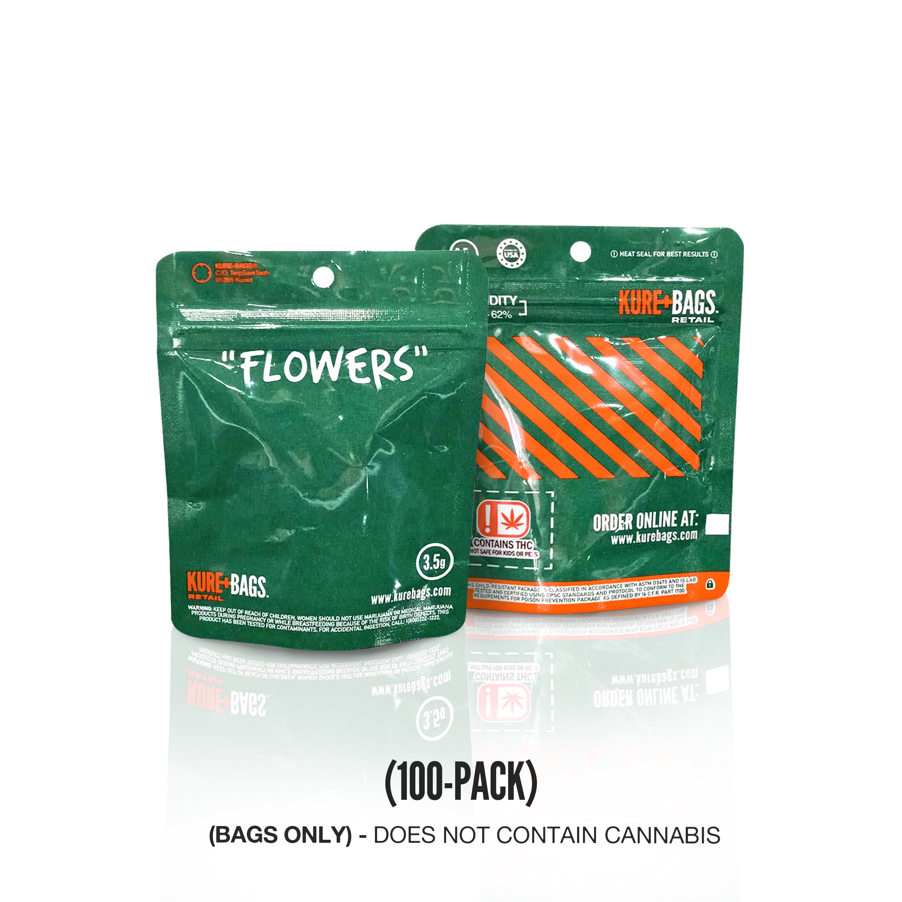 RETAIL BAGS - "FLOWERS" SERIES - (3.5g) - (Case of 100)