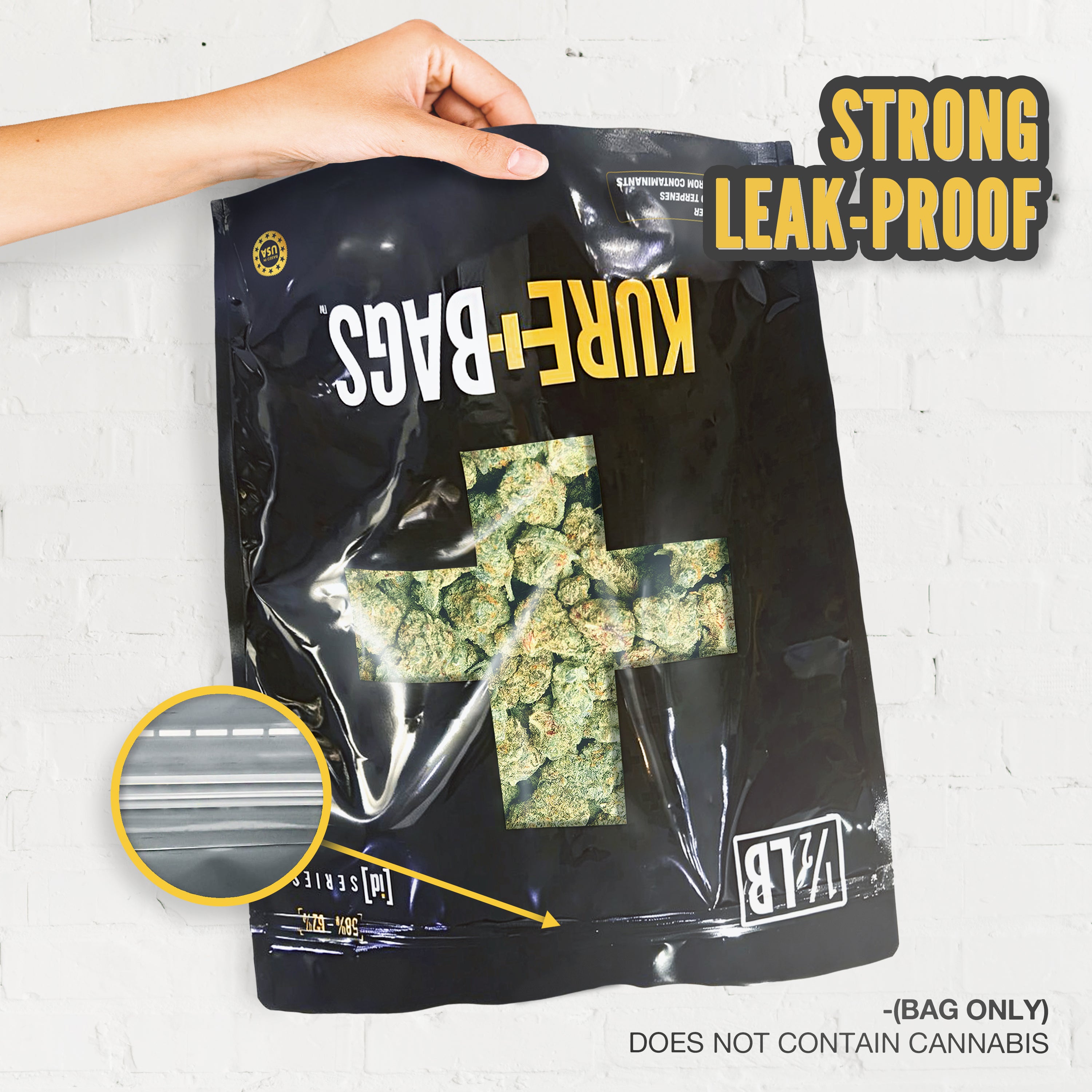1/2 POUND SMELL PROOF BAGS | CASE OF 25 | FREE SHIPPING