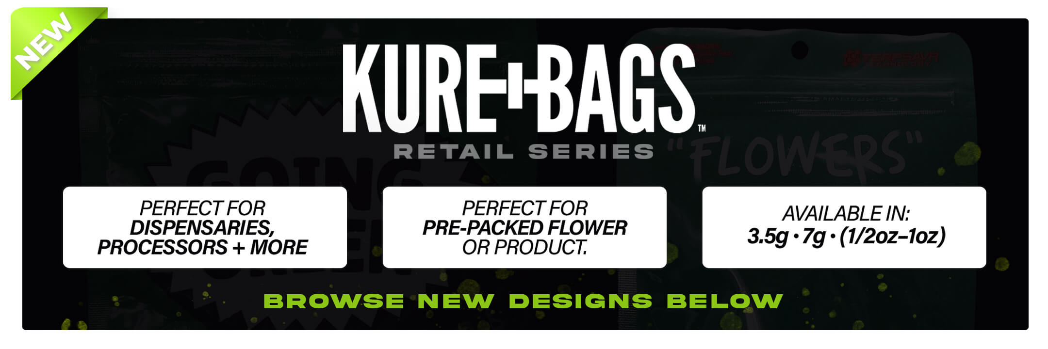 Kure Bags Flowers Series Design Feature Desktop Banner