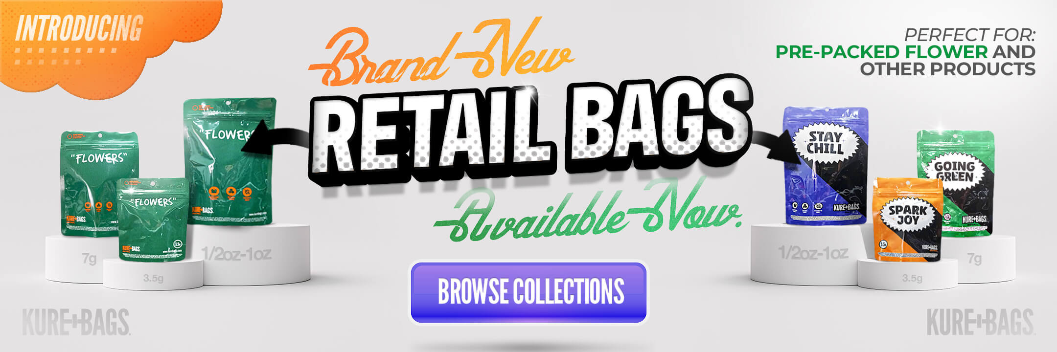 Kure Bags Retail Banner Desktop Version for Smell Proof Bags