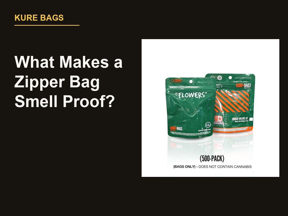 Zipper bag smell proof seal - Kure Bags