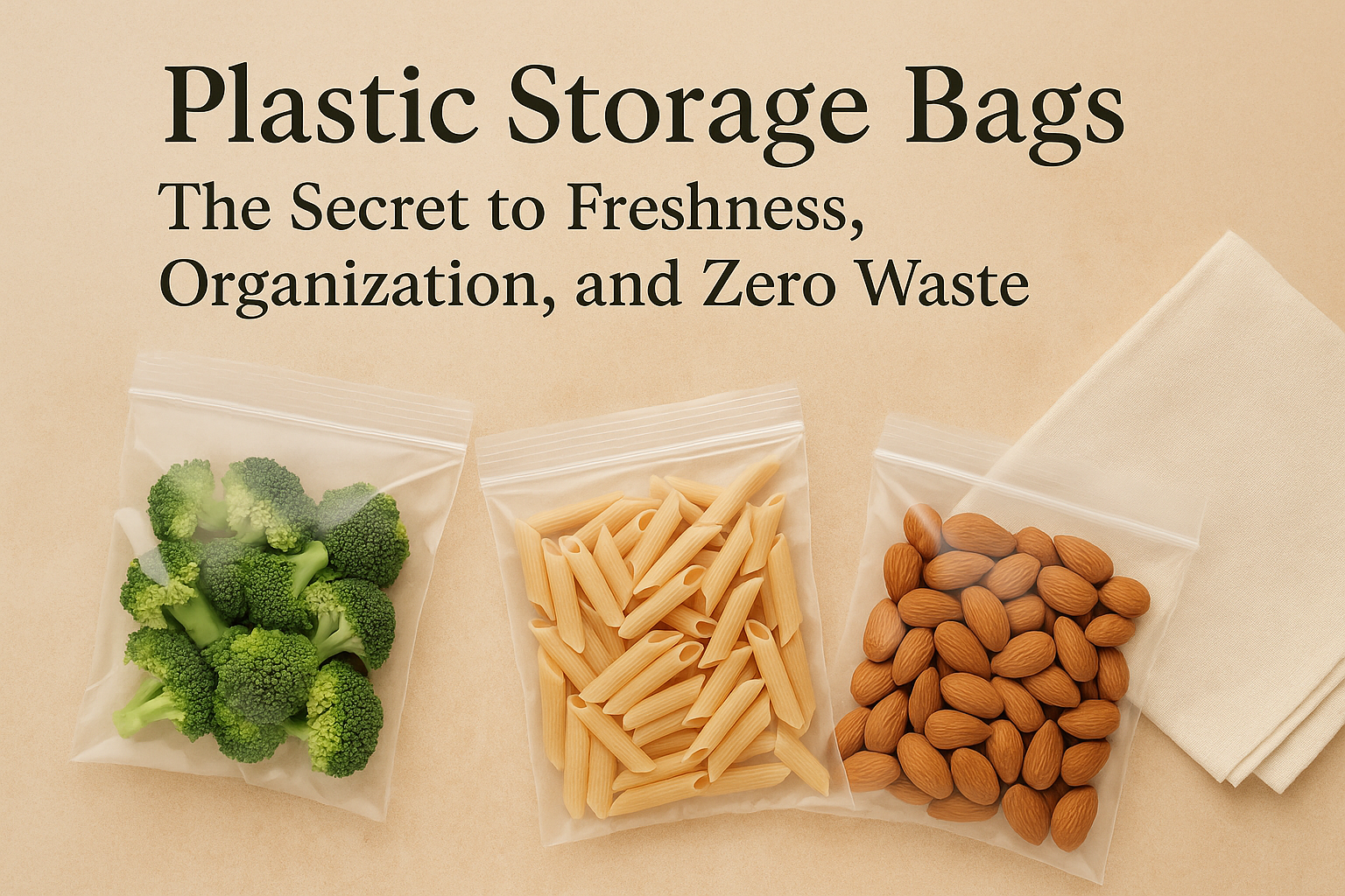 "Plastic Storage Bags The Secret to Freshness, Organization, and Zero Waste!"