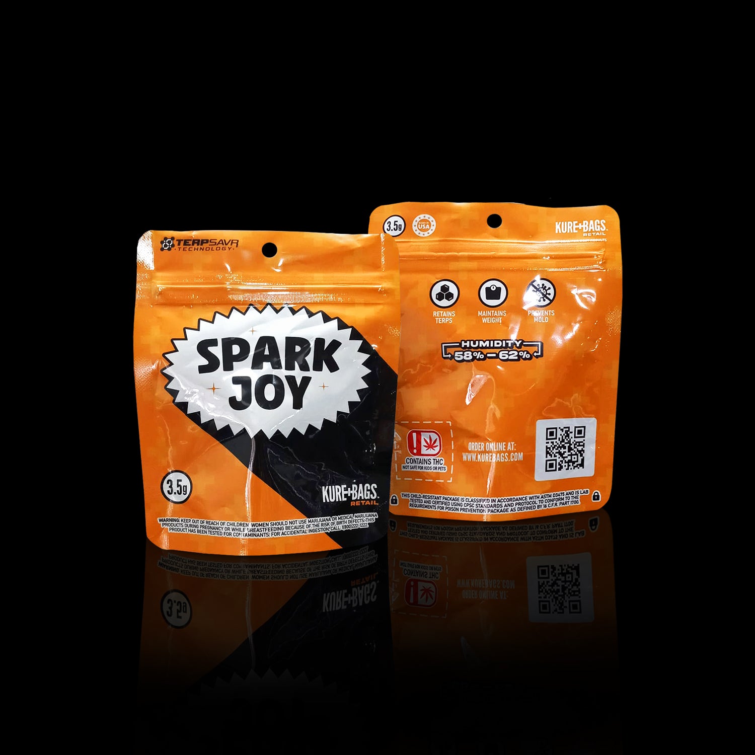 RETAIL DISPENSARY BAGS - (3.5g) - SPARK JOY SERIES