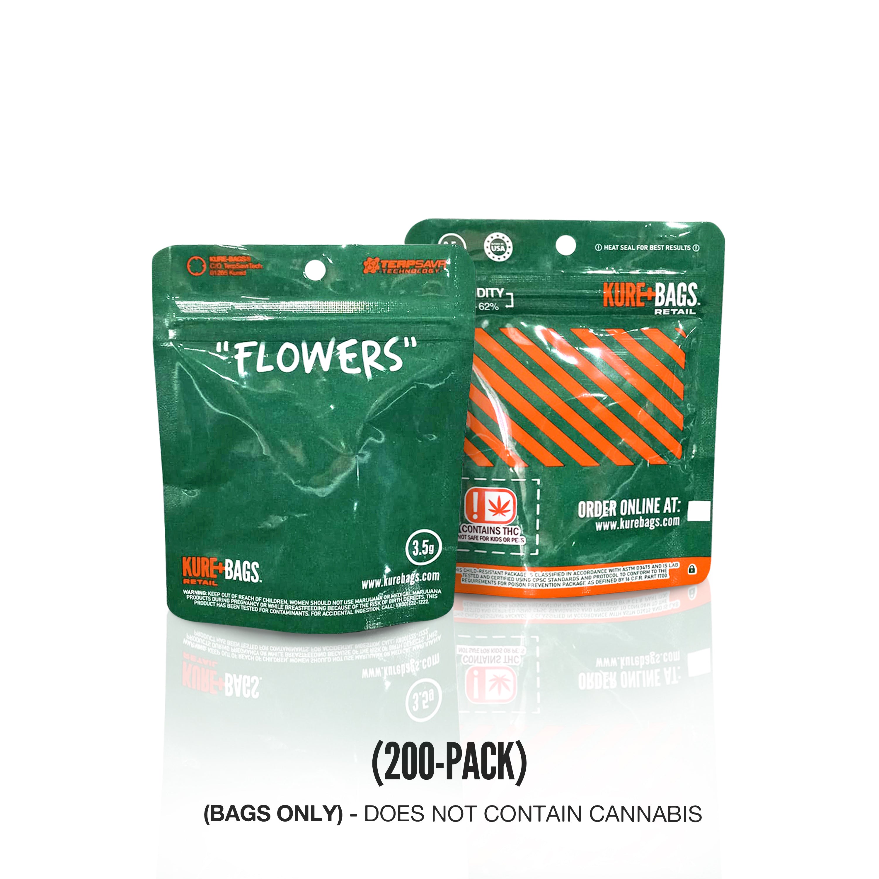 RETAIL BAGS - "FLOWERS" SERIES - (3.5g) - (Case of 200)