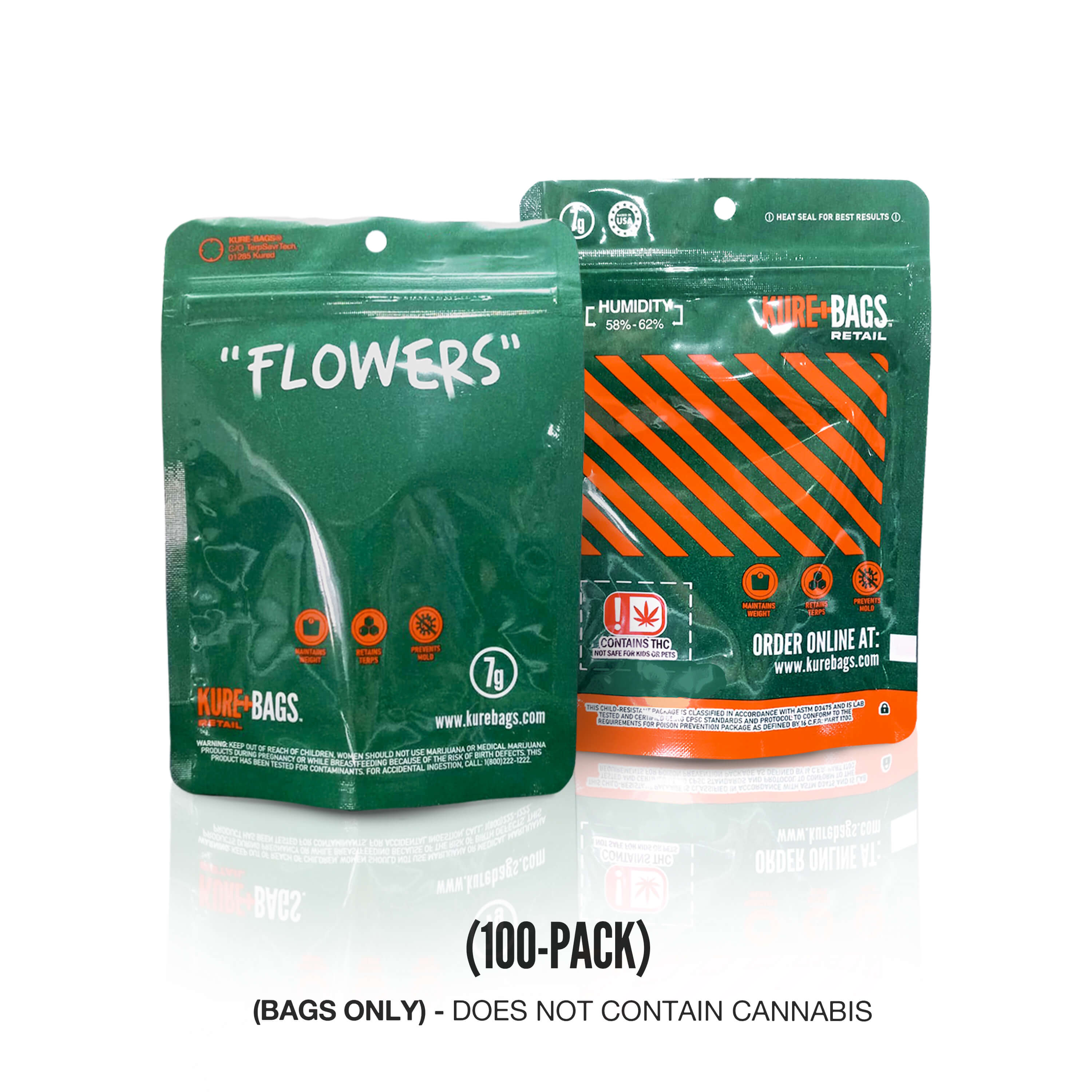 RETAIL – “FLOWERS” SERIES – 7G CANNABIS PACKAGING (100 CASE)