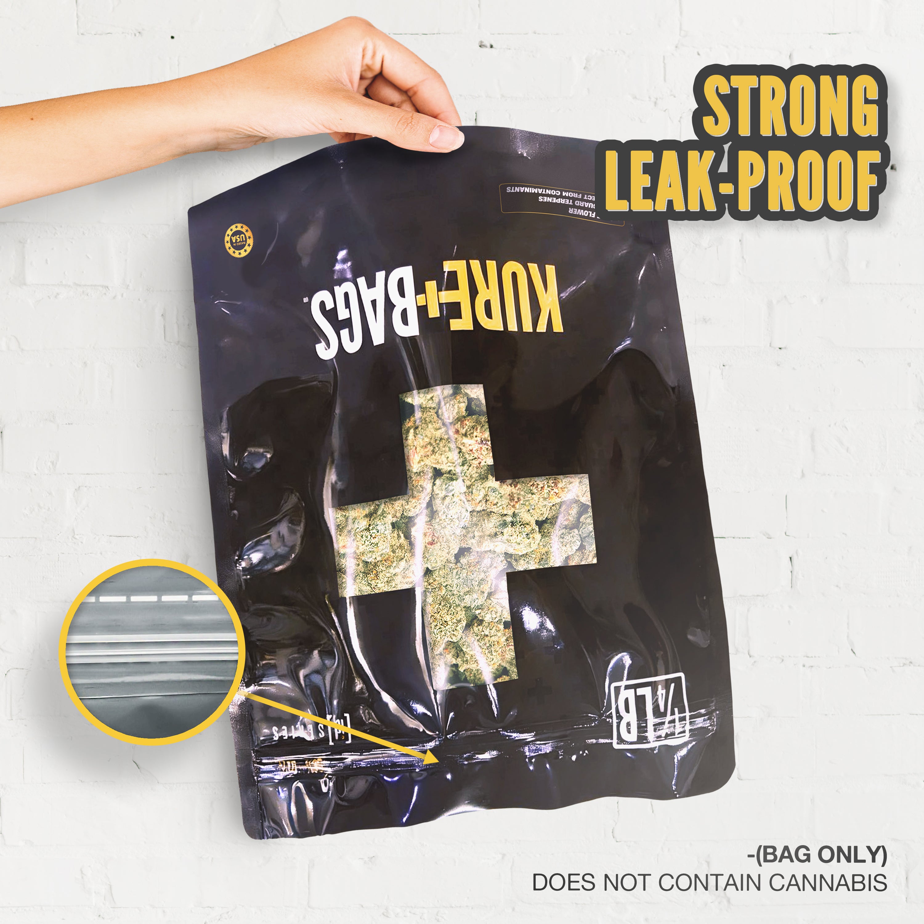1/4 POUND SMELL PROOF BAGS | CASE OF 100 | FREE SHIPPING