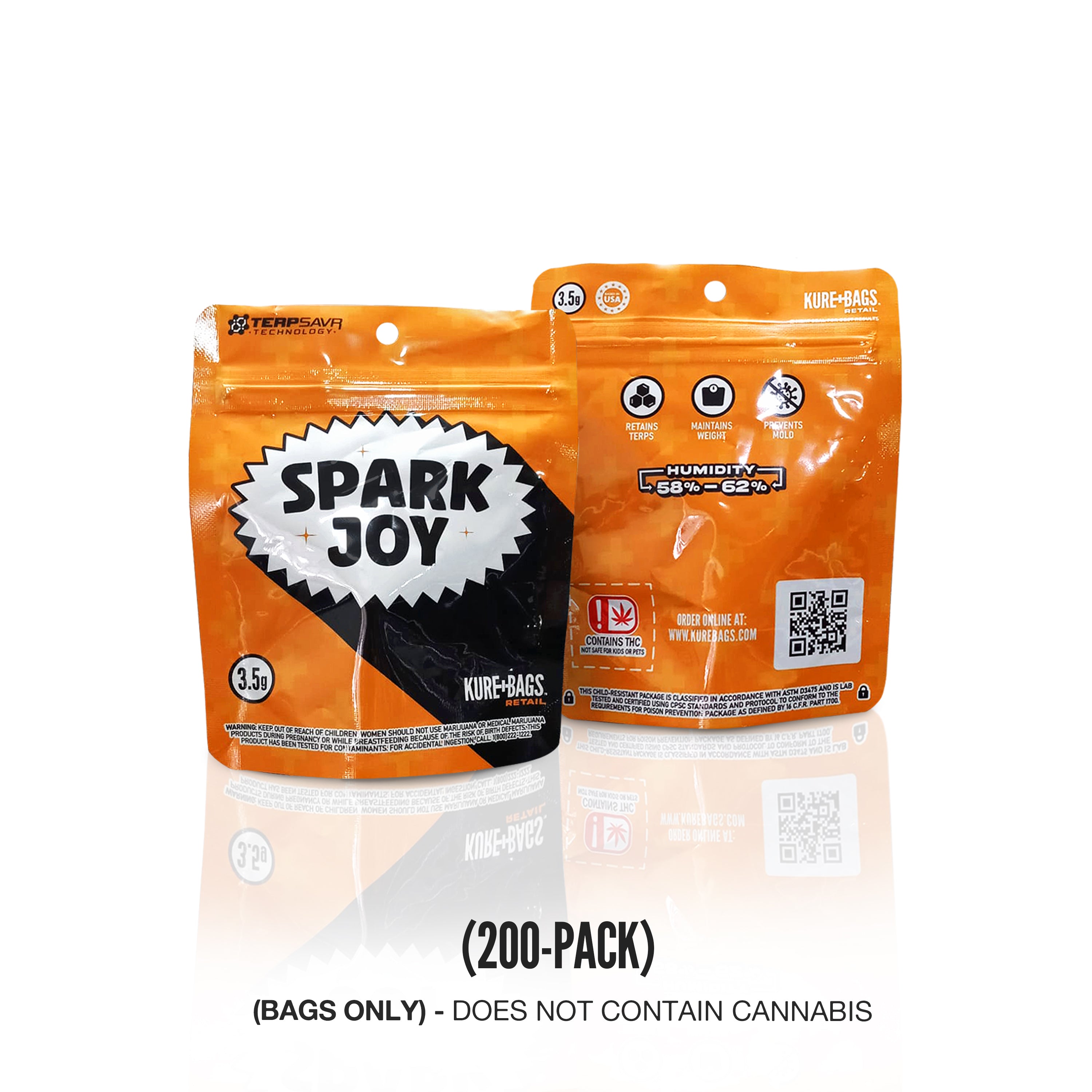 RETAIL BAGS - SPARK JOY SERIES - (3.5g) - (Case of 200)