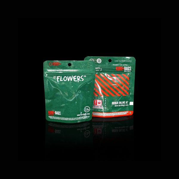 Kure Bags retail dispensary smell proof bags flowers series 3.5g size