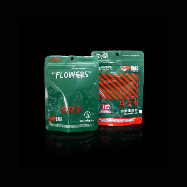 Kure Bags retail dispensary smell proof bags flowers series 7g size