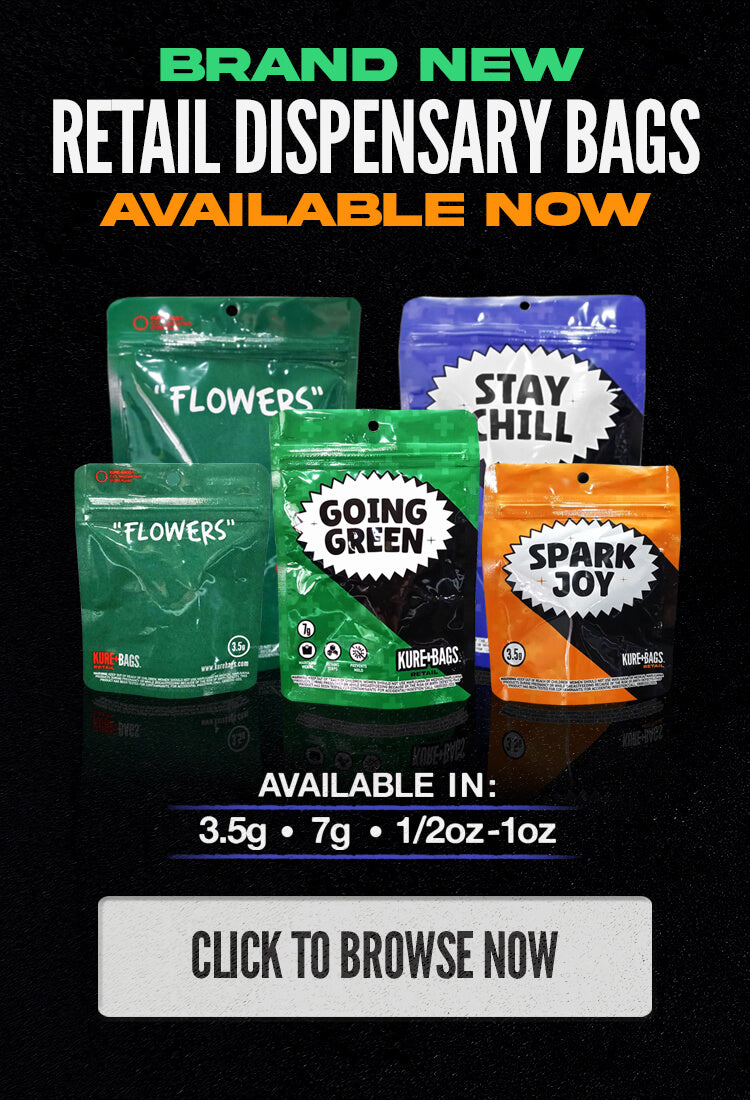 Kure Bags Retail Banner Mobile Version for Smell Proof Packaging